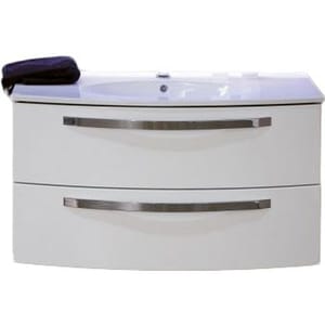 Тумба под умывальник Cezares COMFORT (100x54x55) подвесная, 2 ящика 54281 Bianco Lucido