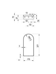 ������� ��� ���������� RAVAK YARD 400 (178�382�70) ���������, ����� X01776