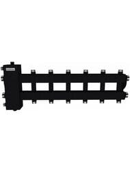 Балансировочный коллектор Gidruss BM-100-7DU до 100 кВт, 1 1/4", 3+3, 4D-кронштейны, черный муар — миниатюра 1