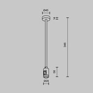 ��������� ���������� Medium 300�� � ������ ������� Maytoni Flarity (�������) TRA158C-B1-BS ������, IP20
