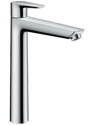 Смеситель Hansgrohe Talis E 71716000 для раковины со сливным гарнитуром, однорычажный, хром — миниатюра 1