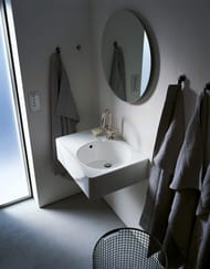 Раковина Duravit Scola 615х460х185 намеченное отверстие под смеситель, перелив 0685600000