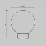 ���������� ���������� Maytoni Basic form (����� ����) MOD321TL-01G3, 40��, IP20, E14, ������