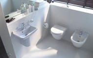 Унитаз подвесной DURAVIT STARCK 3 22270900001 360х485х375 WonderGliss, вертикальный смыв, крепления