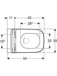   Geberit Smyle Square (350540330) ,    500.683.01.2