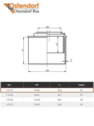 ���������� Ostendorf 75�50, ��������, ���������������, ����� ������������ 113715