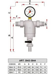 ������ FAR 1/2"�, 100���, � ����������, � ������. ��������, Max: 95 �C, 25���, FA 39F4 12100