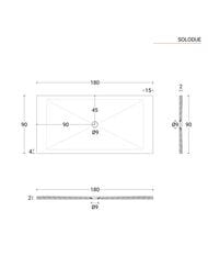 ������� ������ Azzurra SoloDue (1800�900�20) �������������, ��������, ����� SDPD18009020CT