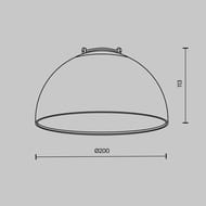 ��������� ���������� Maytoni Bowl (����) TR126B-20W4K-W Parity 4000K 20�� 120� �����, IP20