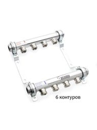 REHAU Коллектор распределительный HLV из нерж.стали, 6 контуров 11102081001