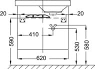 ����� ��� ���������� Jacob Delafon ODEON UP EB991G-E19 (620�384�738) 3 �����, ��� �������