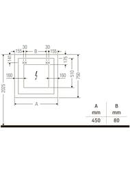 ������� Duravit White Tulip WT7060 450�750�50 ���������, ������. ����., ���������� ����� ����������