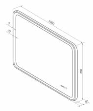 ������� ��������� Russo (1000x700) � LED ���������� � ��������� ������������