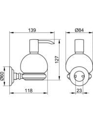 ������� ��� ������� ���� Keuco Astor ���������, 250 ��, �������� ������/���� 02153 019000