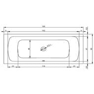 ����� ��������� RIHO TURIN 180x80, �������������