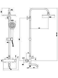 ������� ������� VODA Vessel VST250VSLGold ������������� ���������, �������/������ ���, ����: ������