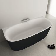 Ванна акриловая Ideal Standard Lux DEA 1800х800х610 пристенная, черная T9940V3
