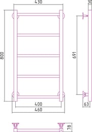 ����������������� ������� ������ ������-�� 800�400, ����. �����, ������ �����., 3/4",00640-8040