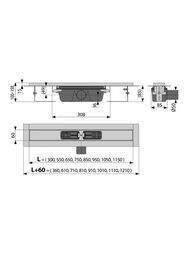   Alcaplast APZ1001-1050 SMART  . L=1050 =100 ..,  .