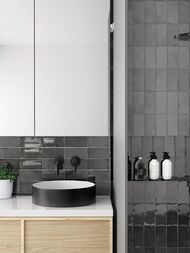 Плитка настенная EQUIPE MANACOR Black (75х150) черная, 26906 (кв.м.) — изображение 2