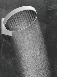 Верхний душ Hansgrohe Rainfinity 360мм 3jet с настенным держателем, белый матовый 26234700 — изображение 5