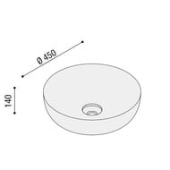 �������� ��������� AeT Italia Elite Round 450�450�140 ����� �������, ������ ������� L615T0R0V0481