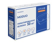 Раковина Cersanit MODUO 50 SQUARE (500х360х150) на столешницу, белая 63570 — изображение 2