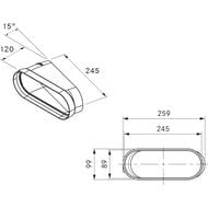 ����� BORA Ecotube 15� ������� EFBH15/1