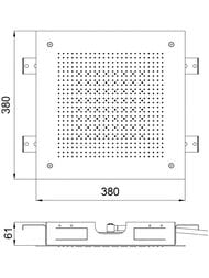 ������� ��� Almar Velvet Rain 380�380 ��, ����������, ������������,  2 ������ �  ������� ������, ���� ������ ����. PVD E044282.HB