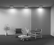 ���������� ���������� Maytoni Zon (���) C032CL-36W4K-SQ-B, 4000K, 36��, 120�, IP20, LED, ������