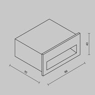 ��������� ��� ������� Maytoni Futo (�����) O512SL-L3B3K1, 3000K 3�� IP 65, ������