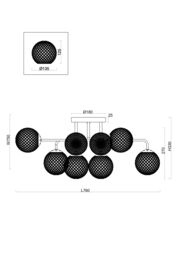 ������ Freya Navel (�����) FR8016PL-08BBS, IP20,������