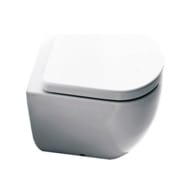 Унитаз приставной Kerasan Flo 311201 520х360х420 безободковый, гор. выпуск, без сиденья, белый