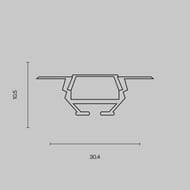����������� ������� �������. Maytoni Led Strip 30x10 632001, �������, ALM010S-2M
