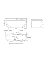 ����� ��������� BelBagno BB83-1700-W0 (1700x800x580) ����������, ��� ��������