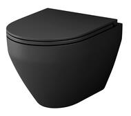 Унитаз подвесной Am.Pm Spirit V2.0 FlashClean с сиденьем микролифт, черный мат.  C701700MBSC