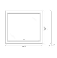 ������� BelBagno SPC-KRAFT-885-785-TCH-WARM (885x32x785) ������.����,����������,����.����.,��������