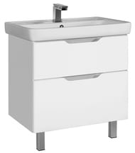 Тумба под умывальник Dreja Q Plus 80 (745х435х670) напольная, белая 99.0006