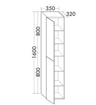 ����� ��������� Burgbad Fiumo 350�1600�320 �����, �������/��� ������� HSLW035LF3957FOT45G0200