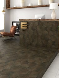 Керамогранитная плитка EQUIPE OXIDE NEGRO (175х200) коричневая (кв.м.) — изображение 2