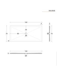 ������� ������ Azzurra SoloDue (1600�700�20) �������������, ��������, ����� SDPD16007020CT