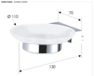 Мыльница Remer SQ SQ10CR, хром — изображение 2