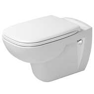 Унитаз подвесной DURAVIT D-CODE 355х545х360 безободковый, без сиденья, цвет: белый 25700900002