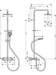 ������� ������� Hansgrohe Vernis Shape 26284000 ���������, �������� �����, �������/������ ���, ����