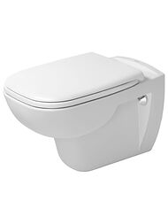 Унитаз подвесной DURAVIT D-CODE 355х545х360 безободковый, без сиденья, цвет: белый 25700900002 — миниатюра 1