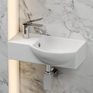 Раковина подвесная Ceramicanova Element 400х220х120 прямоугольная, перелив, белый CN6039R