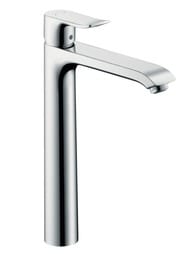 Смеситель Hansgrohe Metris 31184000 для умывальника, высокий, без донного клапана, хром