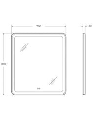 ������� Cezares MULTICOLORE (700�800�30) CZR-SPC-MC-700-800-RGB-TCH ������. ����.,�����. RGB