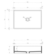 �������� ��������� ABBER Kristall 600x400x150 �������������, ����� AT2803Saphir