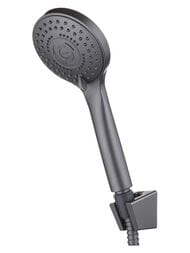 Душевой набор Swedbe Latuno L80072GT лейка 5-режимная с держателем и шланг 1,5м, цвет: графит